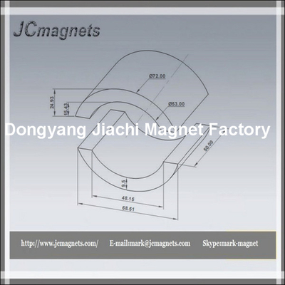 China Arc Ferrite Magnets for EPS Motor supplier