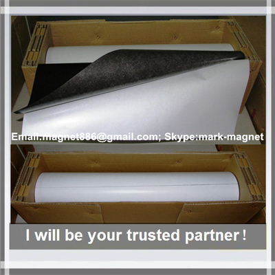 China Magnetic sheet; Flexible rubber magnet roll Магнитный винил 1,5мм с клеевым слоем (0,62м х 10м) supplier
