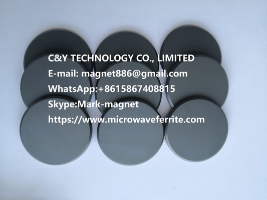 China 500.C Curie Point Garnet Ferrite Microwave Ferrite / Substrate Good Compactability Triangle Core supplier