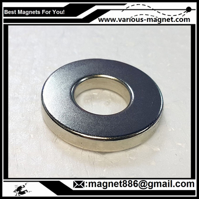 China NdFeB Ring Magnet D34xd24xh10  N38 Coating Ni texture axial supplier