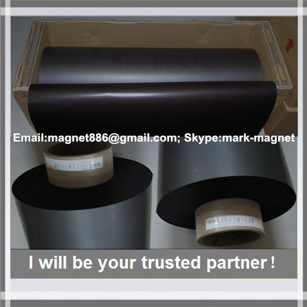 Magnetic sheet; Flexible rubber magnet roll Магнитный винил 1,5мм с клеевым слоем (0,62м х 10м)