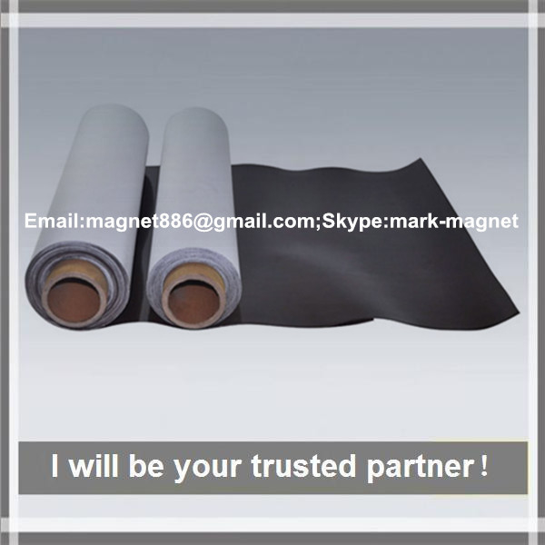 Promotional rubber magnet composite permanent strong rubber rolls magnet/flexible fridge magnet sheet