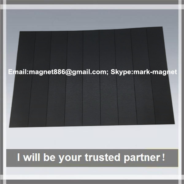 Magnetic strip; Flexible rubber magnet strip Магнитная лента 12,7 тип А и B с клеевым слоем
