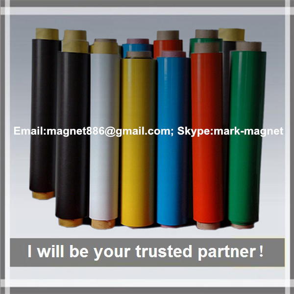 Magnetic sheet; Flexible rubber magnet roll Бумага магнитная для струйных принтеров в рулонах
