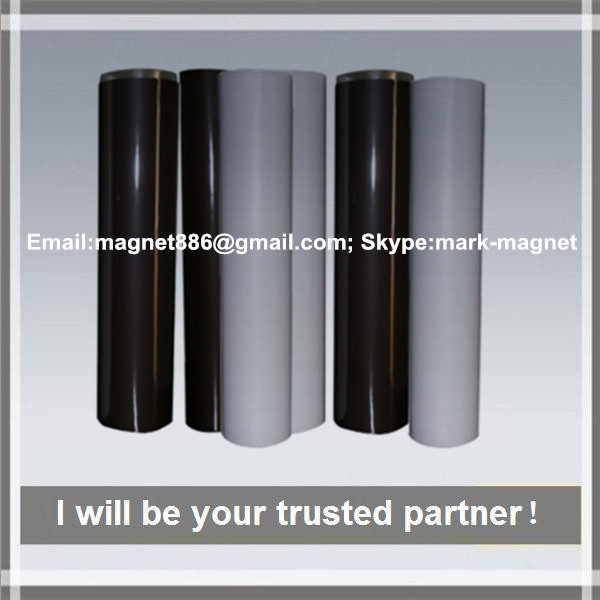 Magnetic sheet; Flexible rubber magnet plain Магнитный винил 0,9мм без клеевого слоя (0,62м х 30,5м)