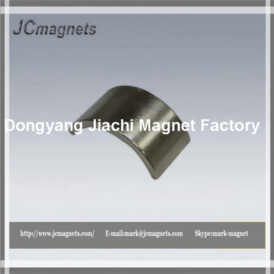 China N38UH Coating NiSintered NdFeB Arc-segment Magnets for motor supplier