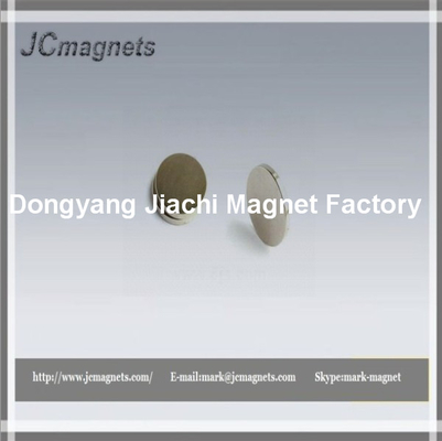 China High quality strong n35 sintered ndfeb permanent disc neodymium magnet supplier