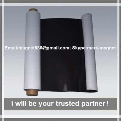 China FFerrite magnet;Permanent magnet;0.4/0.5/0.75/1mm thickness;Magnetic sheet; Flexible rubber magnet plain supplier