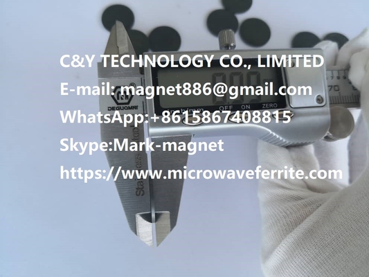 China Curie Point 500C Microwave Ferrites Low Dielectric Loss Saturation Magnetization Broad Spin Wave Compatibility supplier